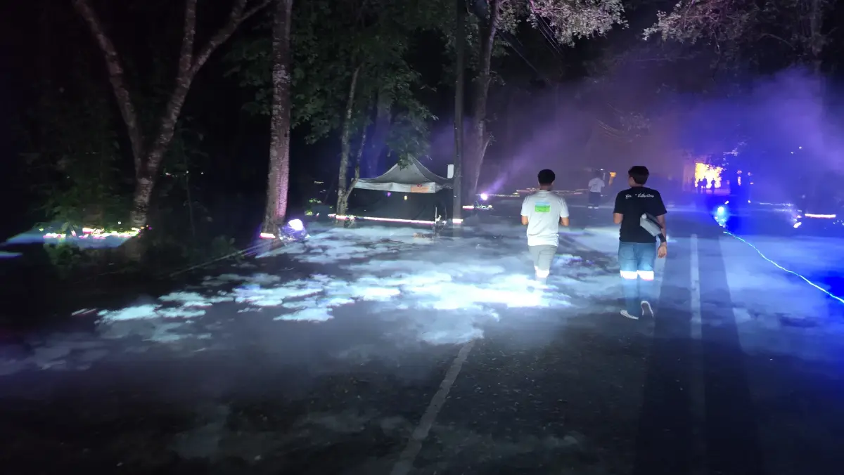 ชมฟรี! 'วิจิตร@เชียงใหม่' สีสันแห่งแสง น้ำพุร้อนสันกำแพง วันนี้ถึง 8 มิ.ย. 68