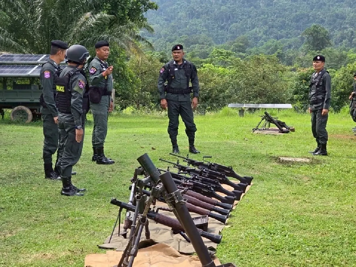 ผกก.ตชด.11 ลงพื้นที่ตรวจเยี่ยมจุดตรวจชายแดนไทย-กัมพูชา