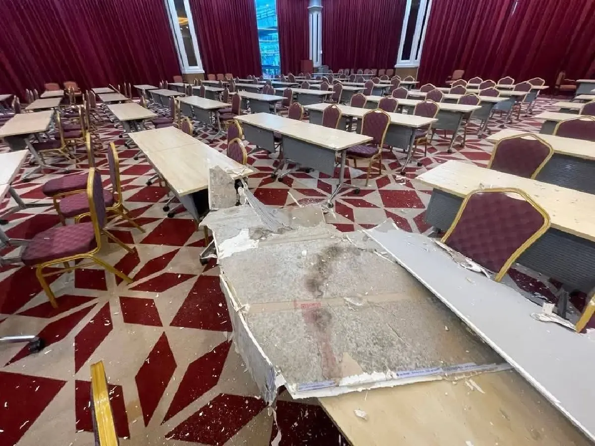 สตม. ชี้แจงเหตุฝ้าถล่ม! น้ำแอร์รั่วทำพิษ เร่งแก้ไขทั่วตึก