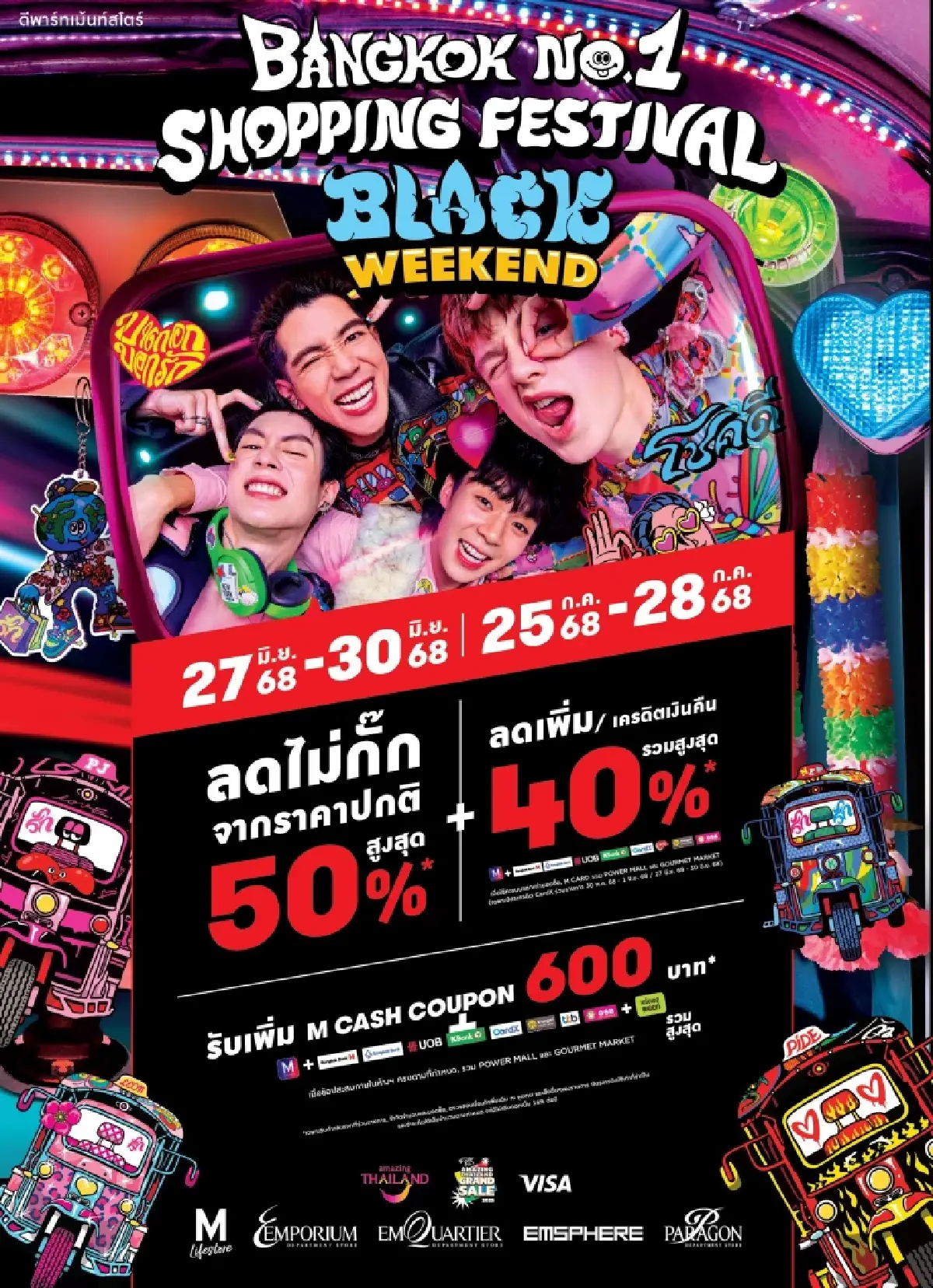 8 ศูนย์การค้า อัดโปรไม่กั๊ก 'Bangkok No.1 Shopping Festival 2025'