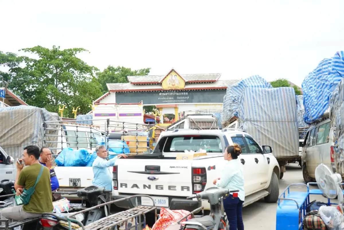 กัมพูชาปิดด่านชายแดนบ้านแหลม กระทันหัน การค้าชายแดนหยุดชะงัก