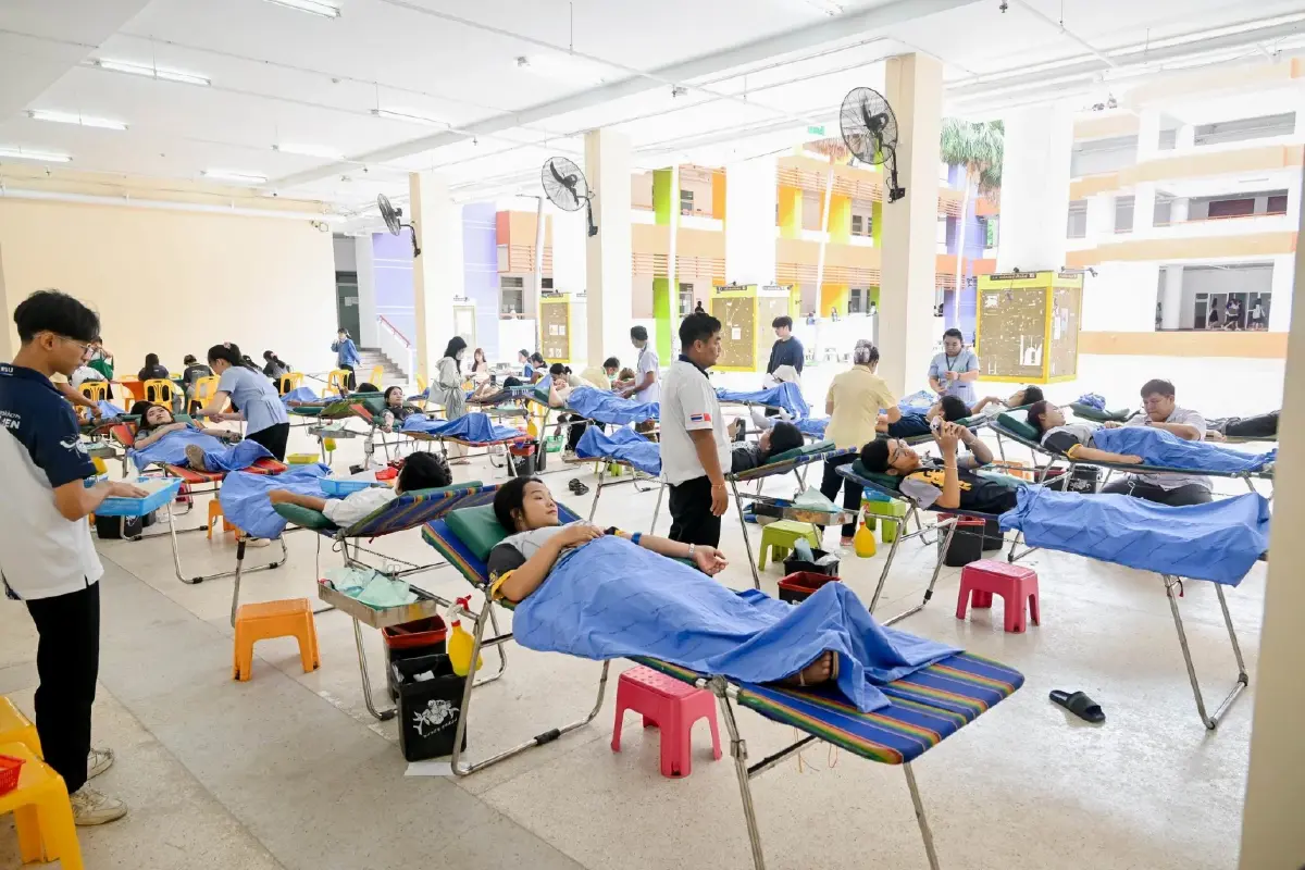 ระดมบริจาคเลือด นิสิตมหาวิทยาลัยดังกว่า 177 คน ร่วมบริจาคโลหิต