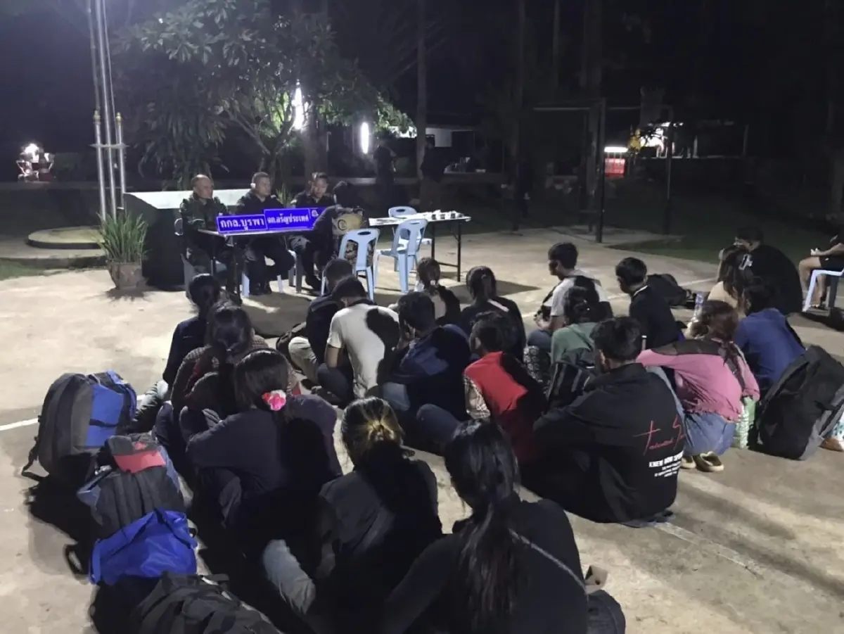 คืนเดียว จับ 38 คน ลอบข้ามชายแดนไทย-กัมพูชา ชี้แรงงาน เว็บพนัน บัญชีม้า