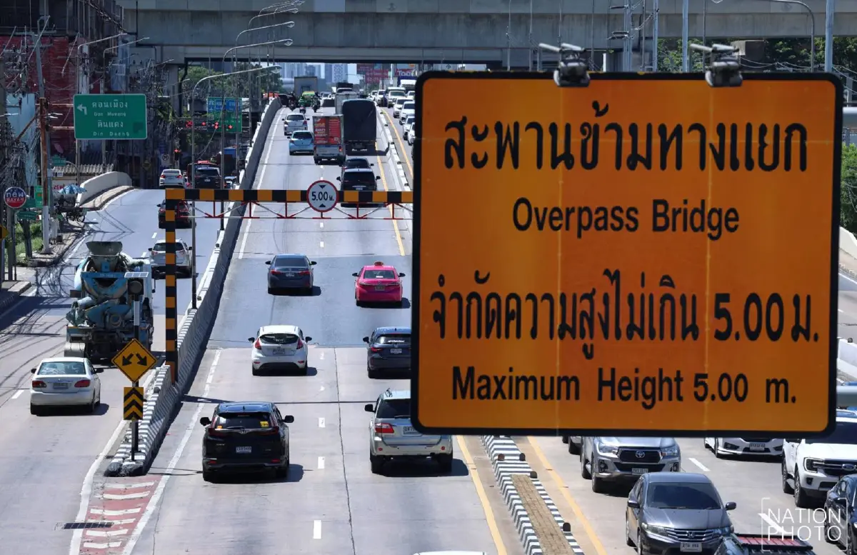 เริ่มวันนี้! ปิด \'สะพานข้ามแยกบางเขน\' 1 เดือน ซ่อมรอยต่อชำรุด