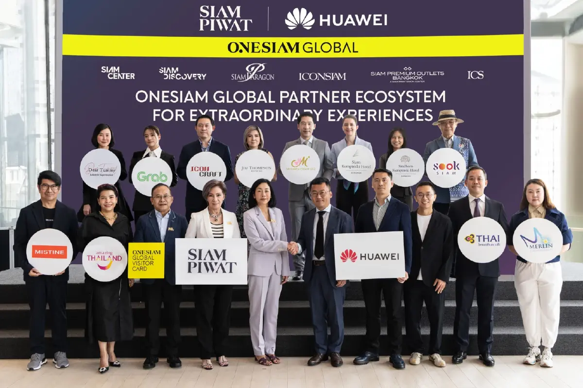 สยามพิวรรธน์ ผนึกพลังข้ามชาติ Huawei ดึงนักท่องเที่ยวคุณภาพ กระตุ้นเศรษฐกิจไทย