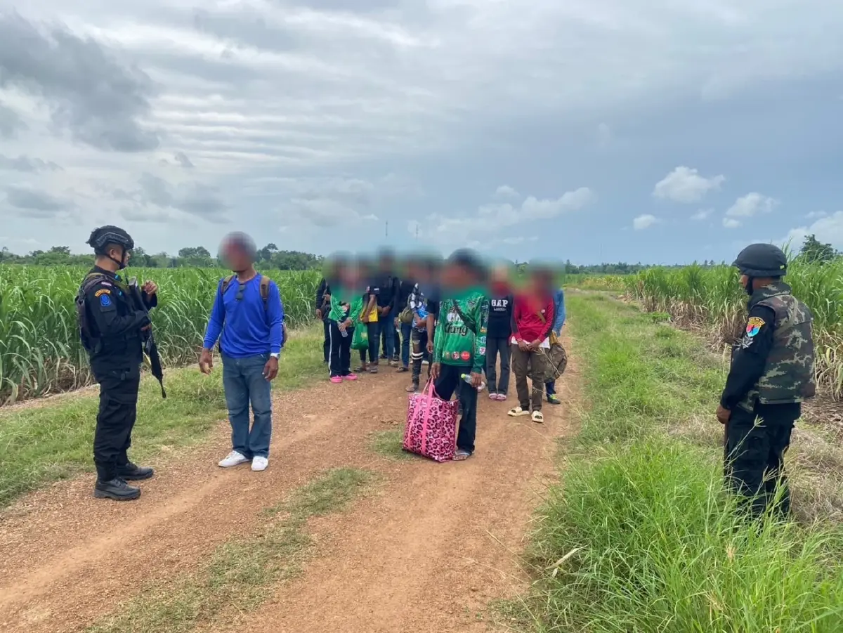 ไทยกัมพูชาปะทะเดือด 19 แรงงานเถื่อนหนีโดนจับ ลอบข้ามแดน