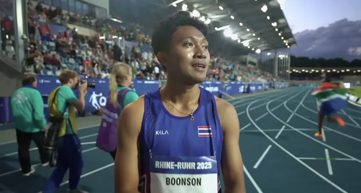 ผลกรีฑา เทพบิว ภูริพล คว้าเหรียญเงิน วิ่ง 100 ม. กีฬามหาวิทยาลัยโลก