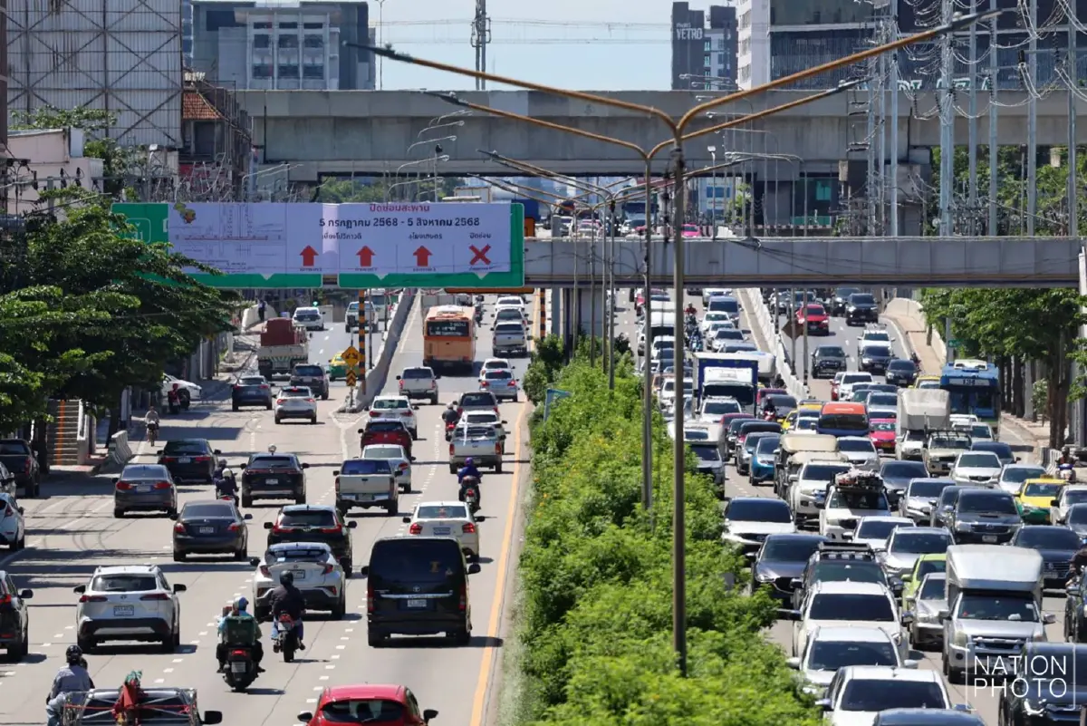 เริ่มวันนี้! ปิด \'สะพานข้ามแยกบางเขน\' 1 เดือน ซ่อมรอยต่อชำรุด