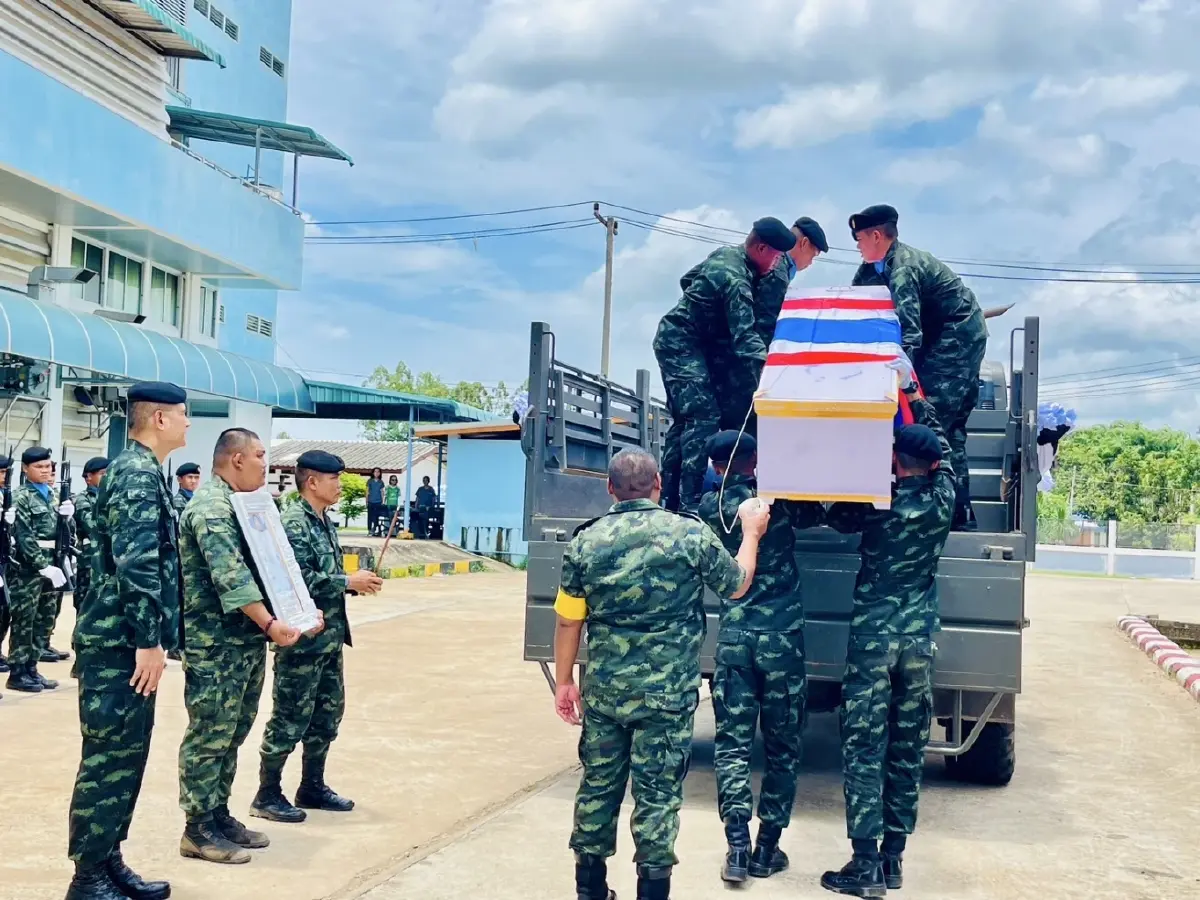 สดุดี 3 ทหารกล้า สละชีวิตปกป้องอธิปไตย มทบ.25 ส่งศพกลับสู่ภูมิลำเนา