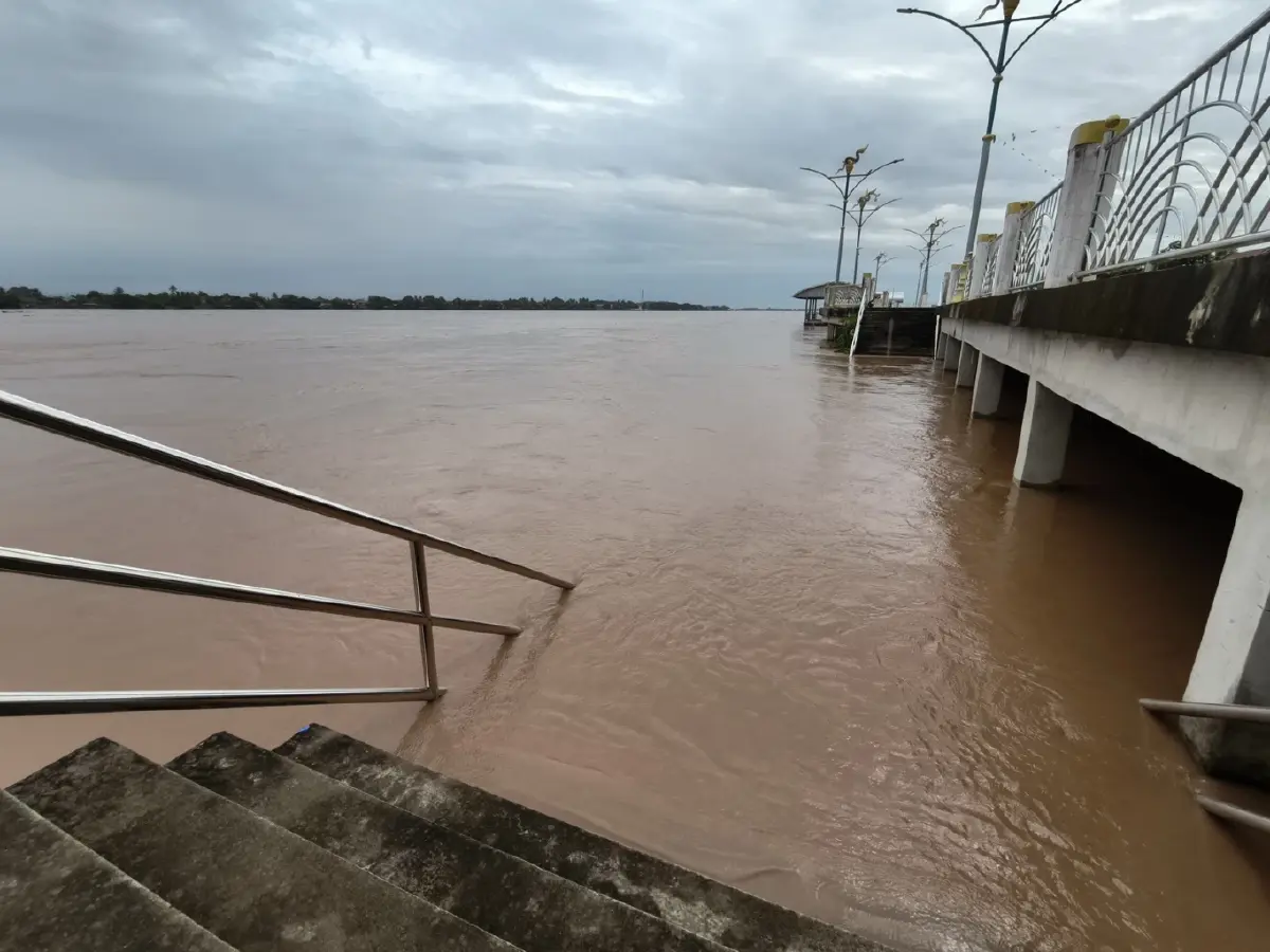 สถานการณ์แม่น้ำโขง หนองคายสูงกว่าระดับวิกฤติ แนวโน้มเพิ่มขึ้น