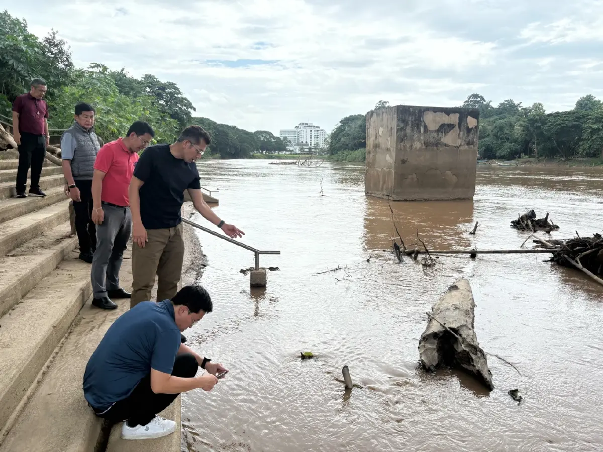 คุมเข้ม \'แม่น้ำกก เชียงราย\' วางแผนรับมือมรสุม หวั่นน้ำท่วมใหญ่