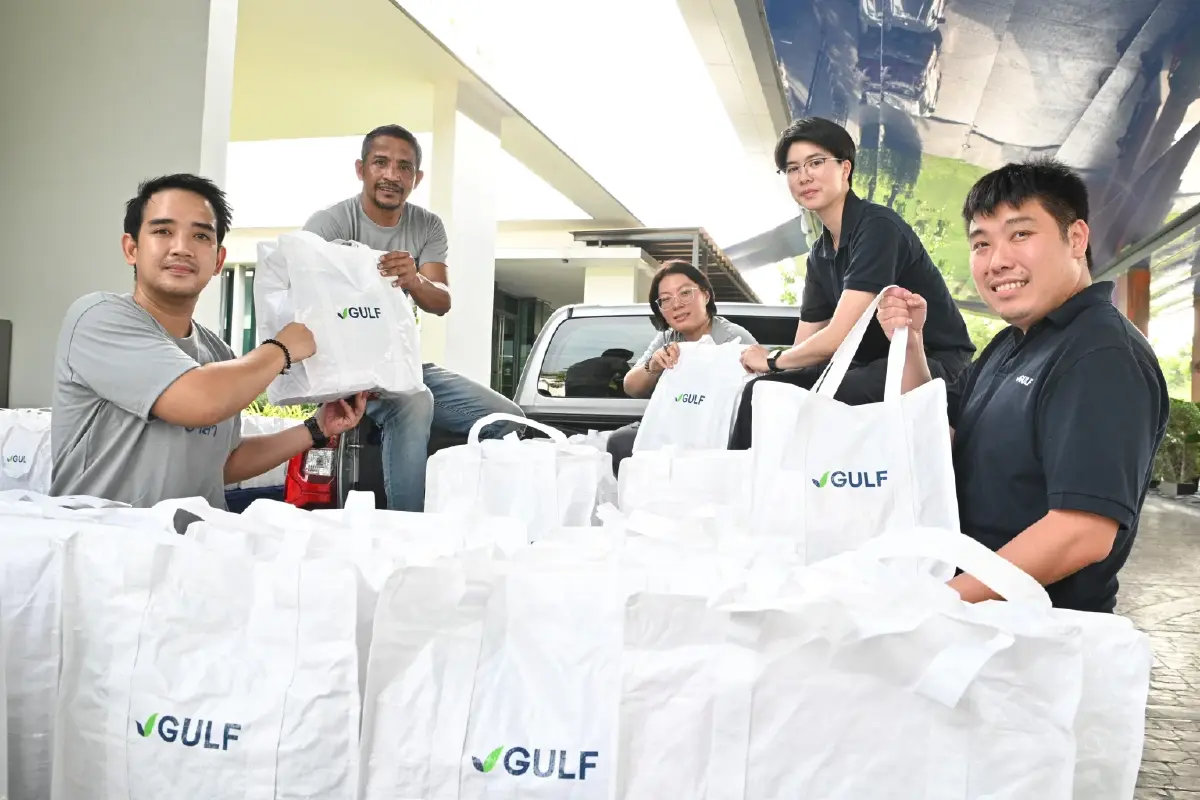 GULF ระดมทีม กัลฟ์อาสา แพ็กถุงยังชีพ 1,000 ชุด มอบให้พี่น้องพื้นที่ชายแดนไทย–กัมพูชา