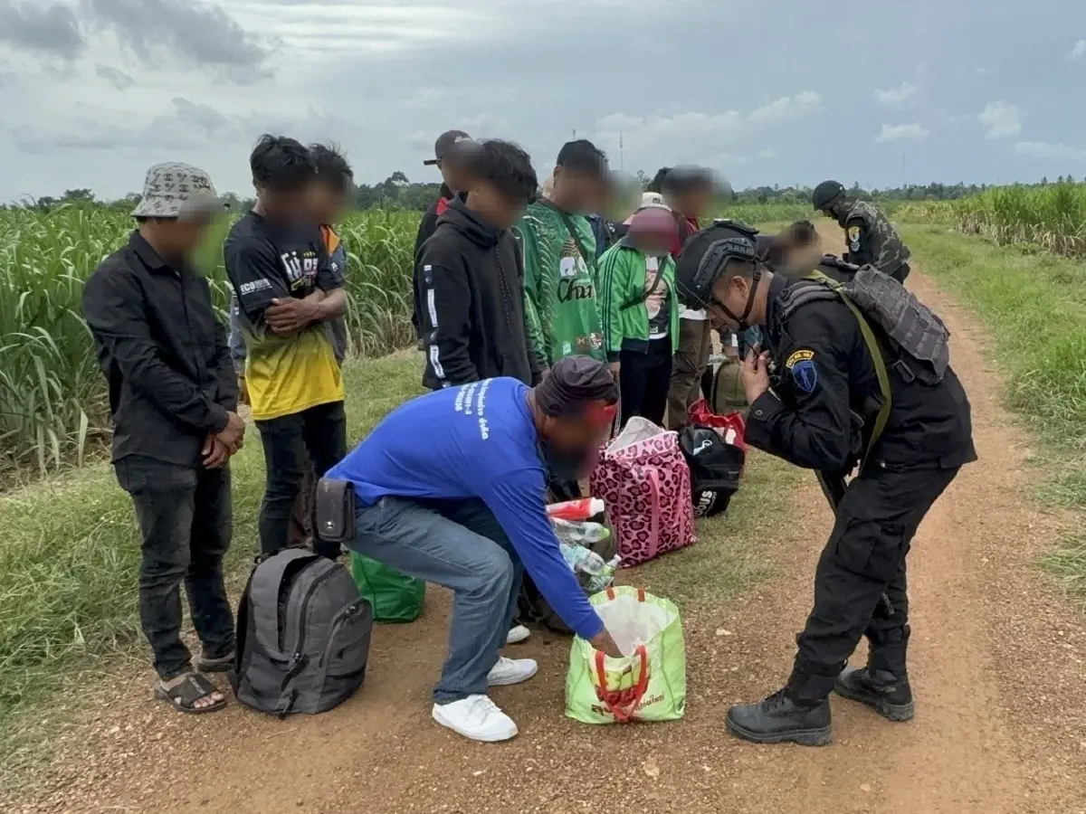 ไทยกัมพูชาปะทะเดือด 19 แรงงานเถื่อนหนีโดนจับ ลอบข้ามแดน