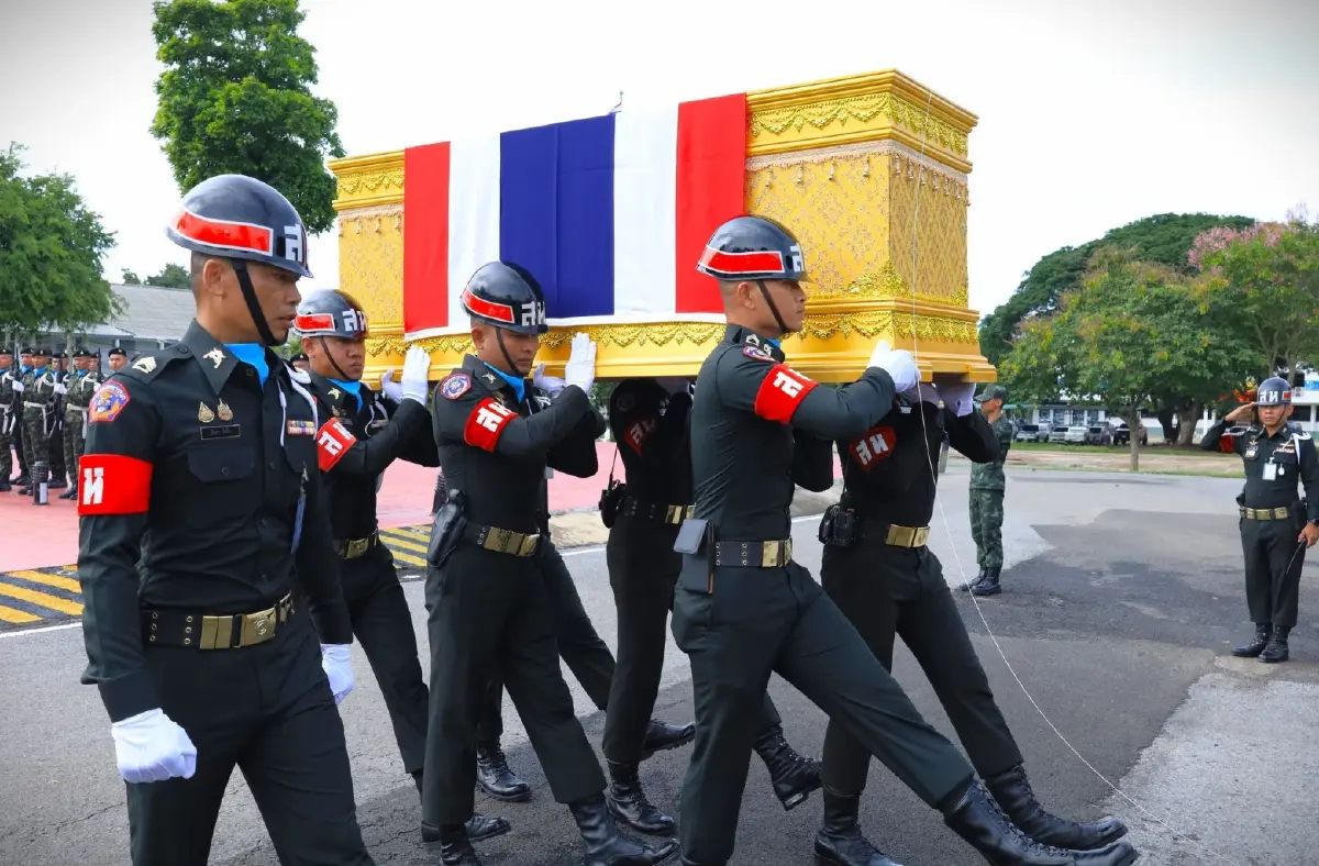 ส่งร่าง 'จ.ส.อ.ธีระยุทธ' วีรบุรุษชายแดนไทย-กัมพูชา กลับสู่ภูมิลำเนา
