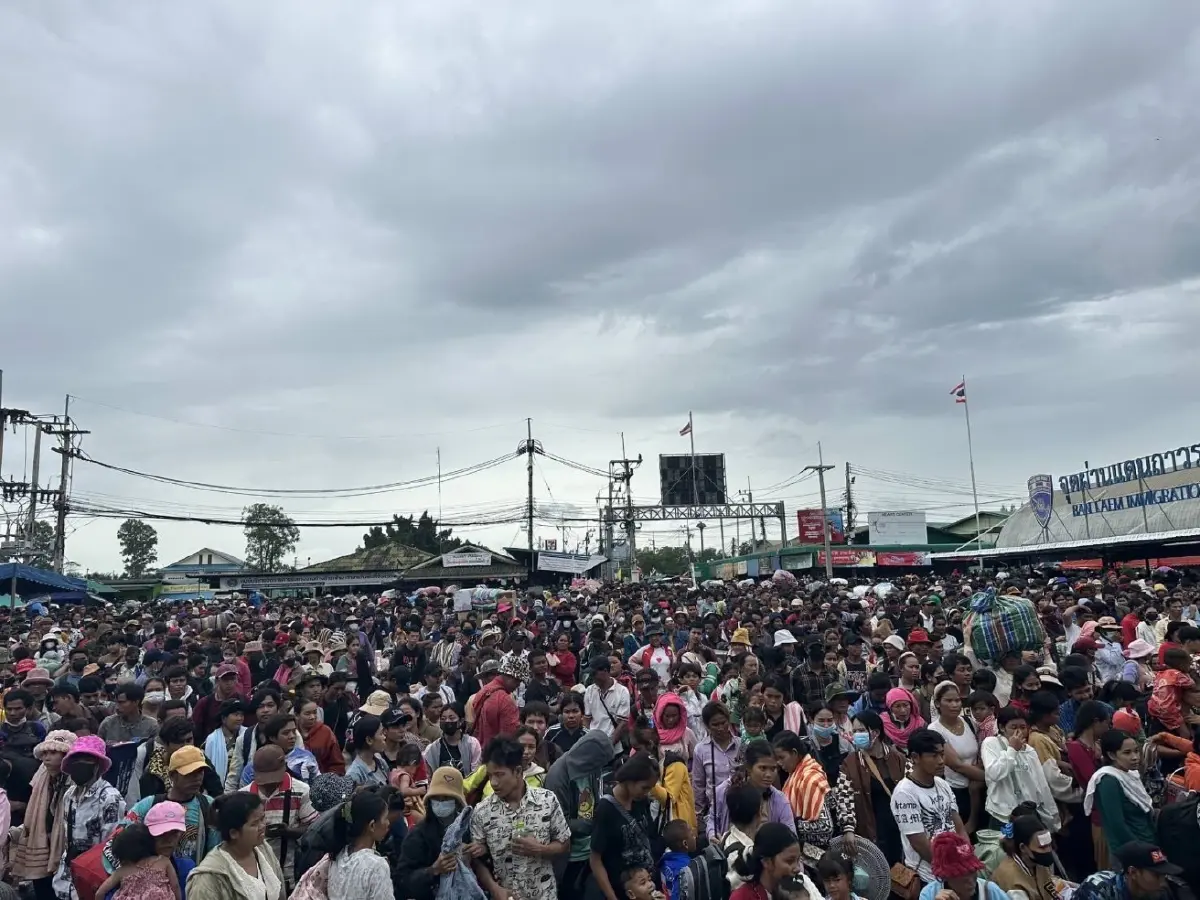 ชาวกัมพูชา ทะลักด่าน จันทบุรี-ตราด กลับประเทศ 17,000-20,000 คน