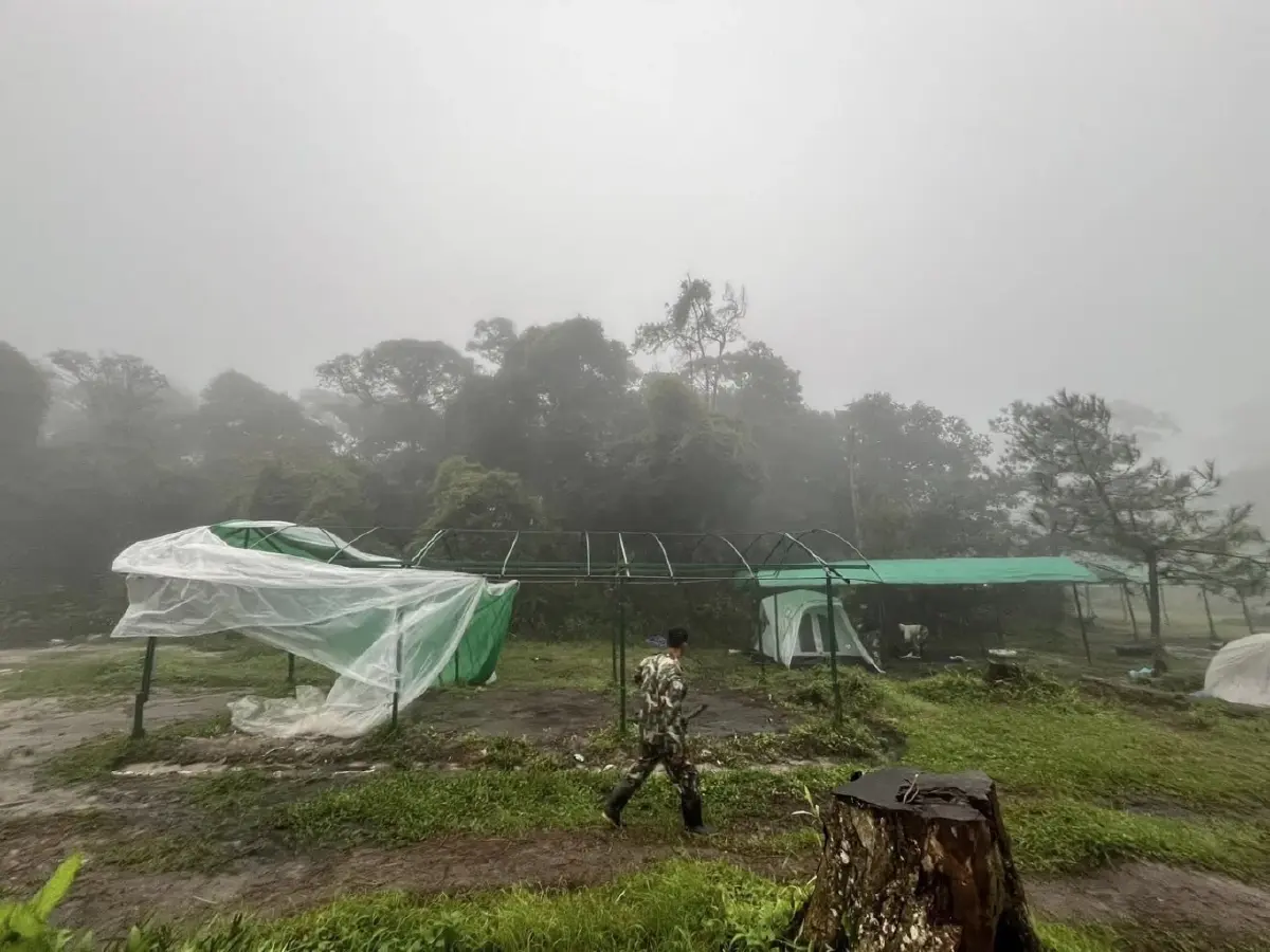 ฝนตกหนัก ลมแรง อช.ภูสอยดาว ปิดท่องเที่ยว-พักแรมบริเวณลานสนชั่วคราว
