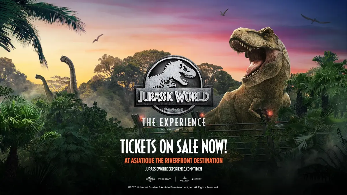 ตั้งตารอ! ผจญภัย 10 โซน ‘Jurassic World: The Experience’ เอเชียทีค เคาะฤกษ์เปิด 8 ส.ค.นี้