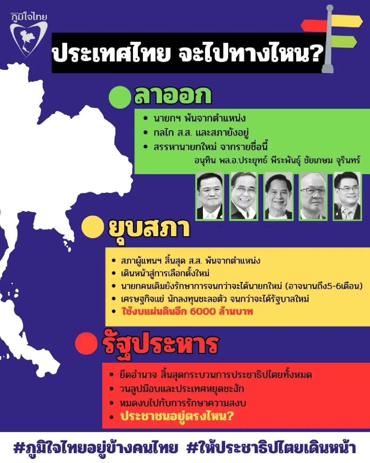 ปั่น‘รัฐประหาร’ปลุก‘ยุบสภา’ ‘อนุรักษ์นิยม’ขย่มเพื่อไทย