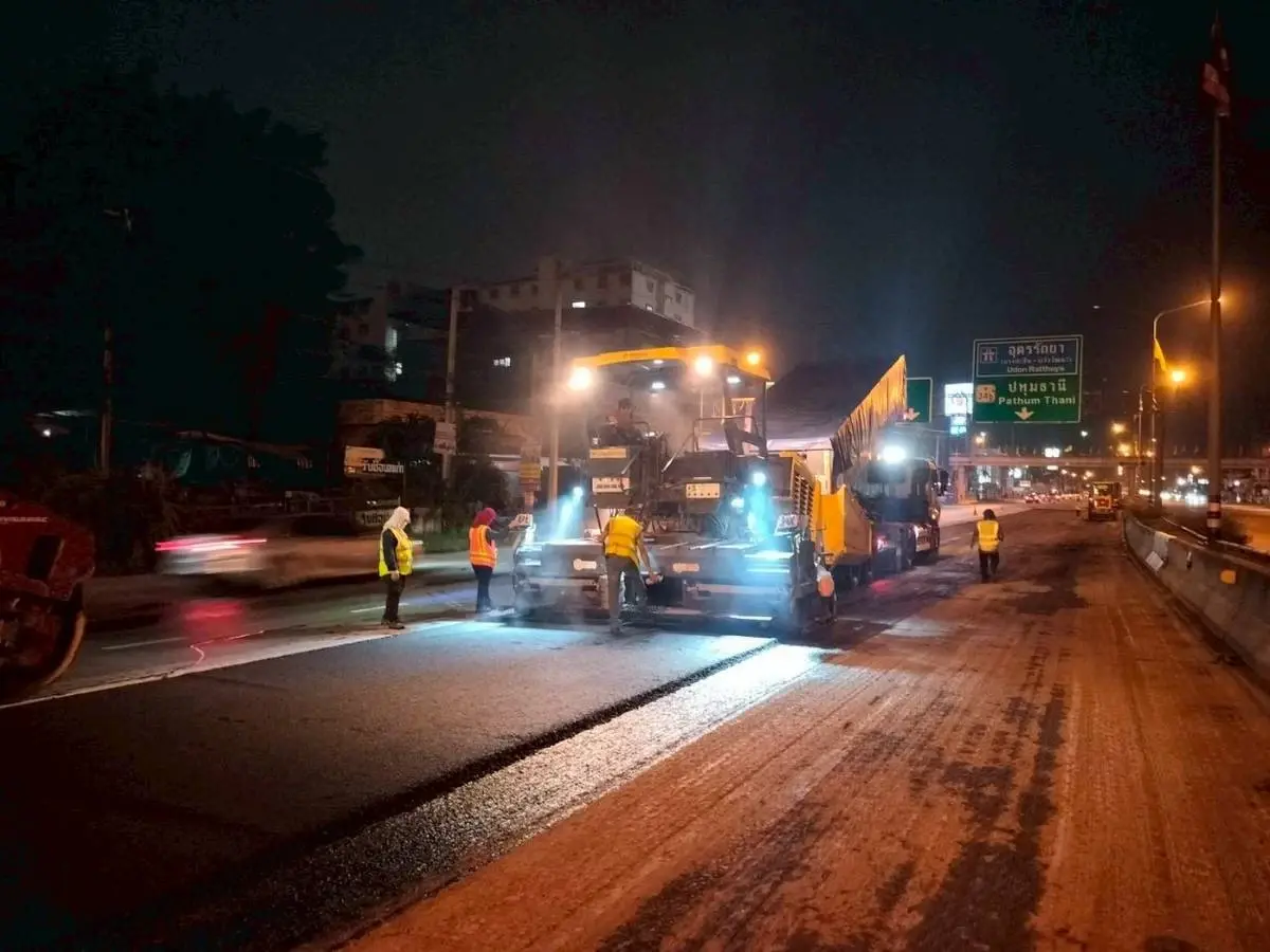 กระทบคนรังสิต ปิดถนน ทล.346 สะพานคลองเปรม-ข้ามแม่น้ำเจ้าพระยา