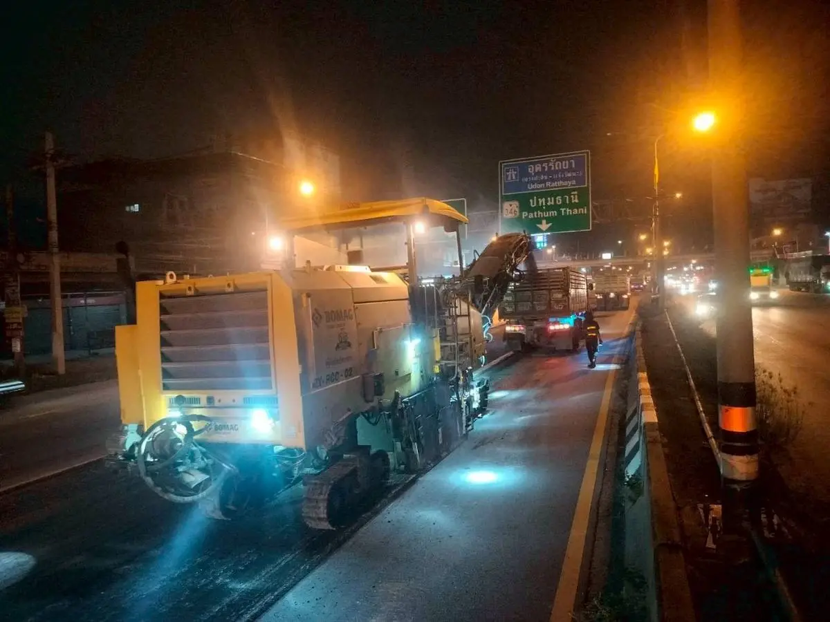 กระทบคนรังสิต ปิดถนน ทล.346 สะพานคลองเปรม-ข้ามแม่น้ำเจ้าพระยา