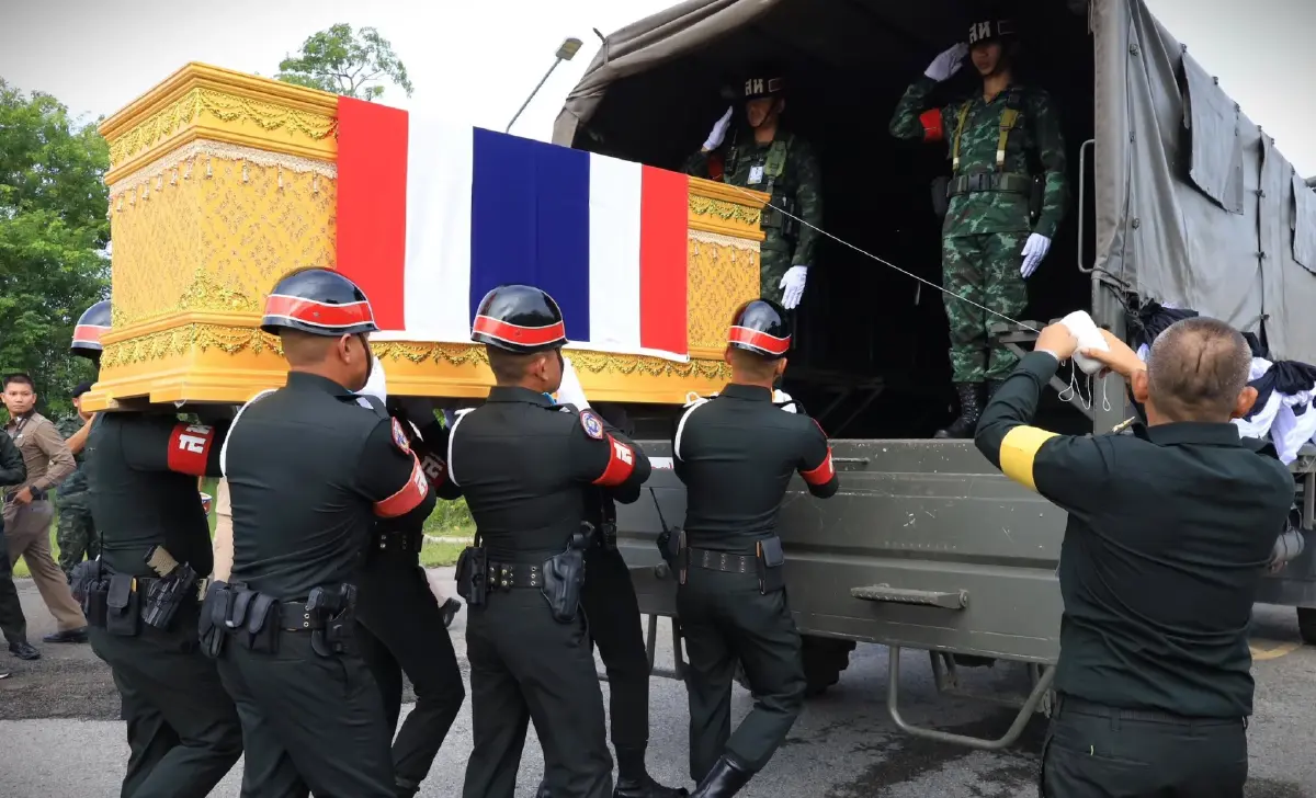 ส่งร่าง 'จ.ส.อ.ธีระยุทธ' วีรบุรุษชายแดนไทย-กัมพูชา กลับสู่ภูมิลำเนา