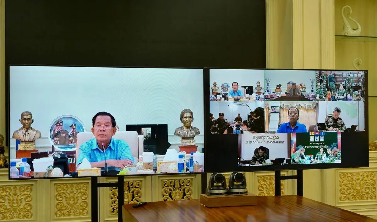 สื่อกัมพูชาเผย ‘ฮุน เซน’ ไม่ได้หลบหนี บัญชาการกองทัพอยู่กับนายกฯ