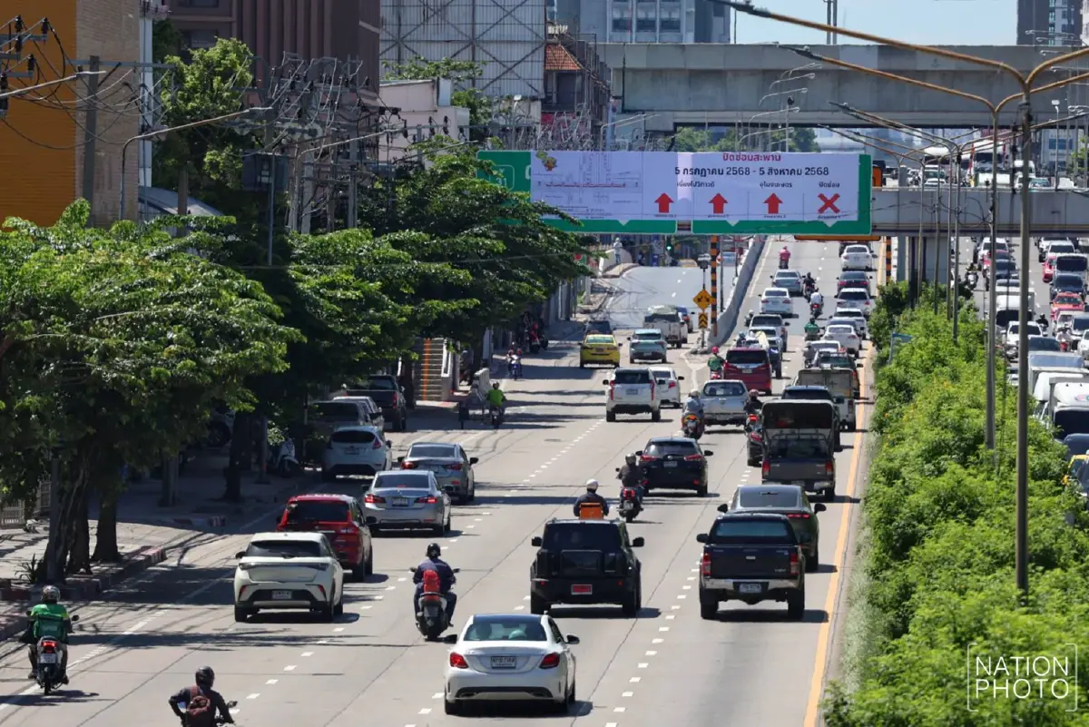 เริ่มวันนี้! ปิด \'สะพานข้ามแยกบางเขน\' 1 เดือน ซ่อมรอยต่อชำรุด