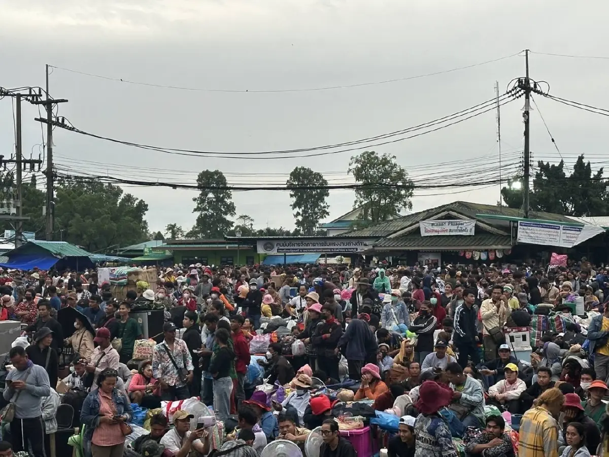 ชาวกัมพูชา ทะลักด่าน จันทบุรี-ตราด กลับประเทศ 17,000-20,000 คน