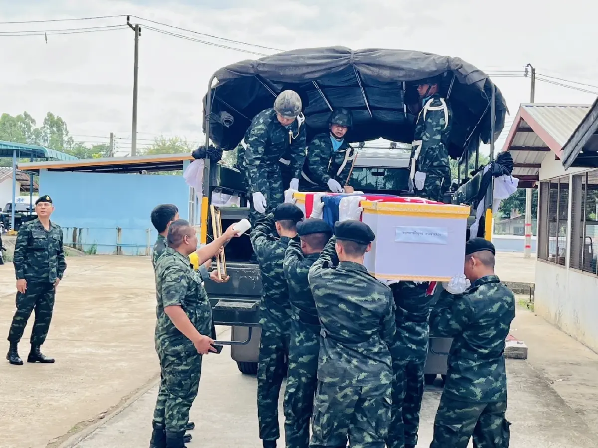 สดุดี 3 ทหารกล้า สละชีวิตปกป้องอธิปไตย มทบ.25 ส่งศพกลับสู่ภูมิลำเนา