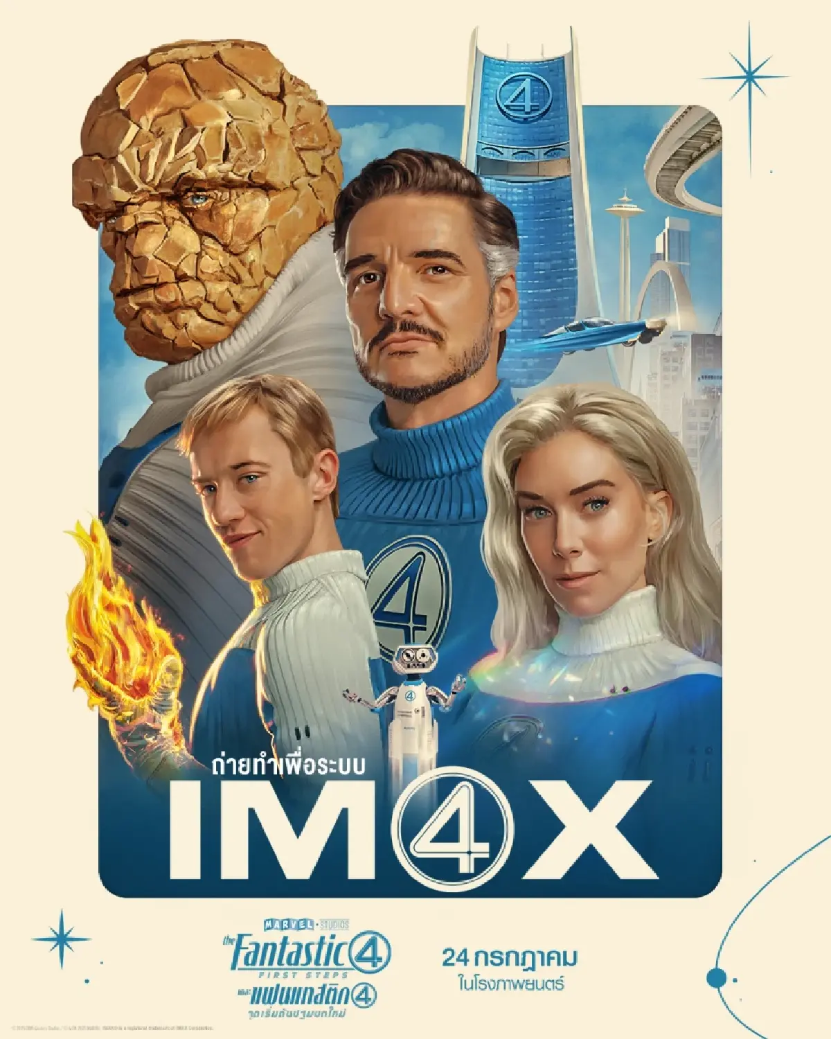 ทำความรู้จัก The Fantastic Four: First Steps ผ่านโปสเตอร์เที่ยวไทย