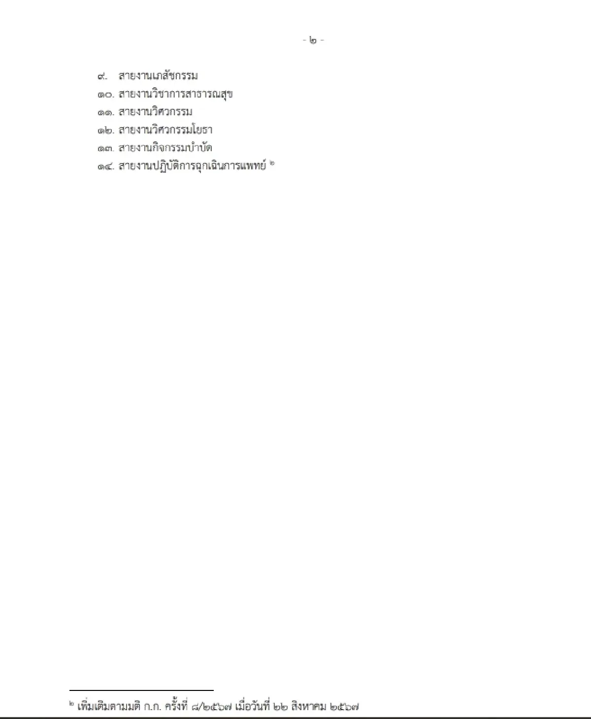 ราชกิจจาฯ ประกาศล่าสุด "ข้าราชการ กทม." รับเงินประจำตำแหน่งเพิ่ม