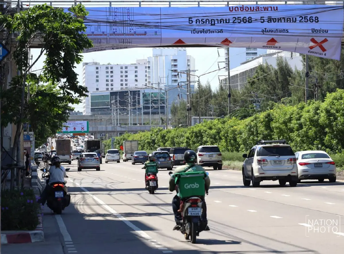 เริ่มวันนี้! ปิด \'สะพานข้ามแยกบางเขน\' 1 เดือน ซ่อมรอยต่อชำรุด