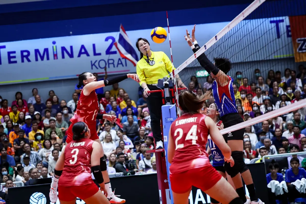 ดูฟรี 'ไทย พบ อินโดนีเซีย' ถ่ายทอดสดวอลเลย์บอลหญิง SEA V League 2025
