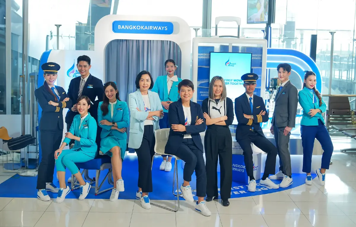แฟชั่นทะยานฟ้า 'Bangkok Airways x PUMA' รองเท้าของบางกอกแอร์เวย์ส