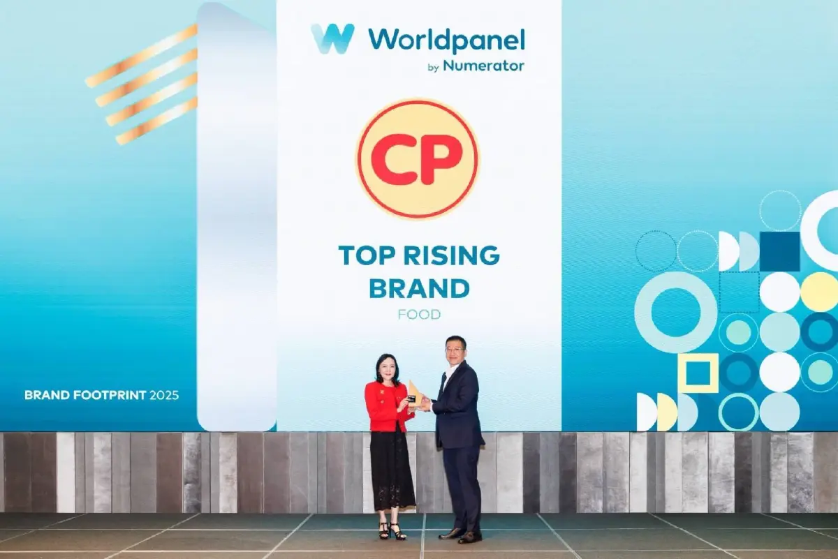 แบรนด์ CP คว้ารางวัล Top Rising Brand 'ในหมวดอาหาร'