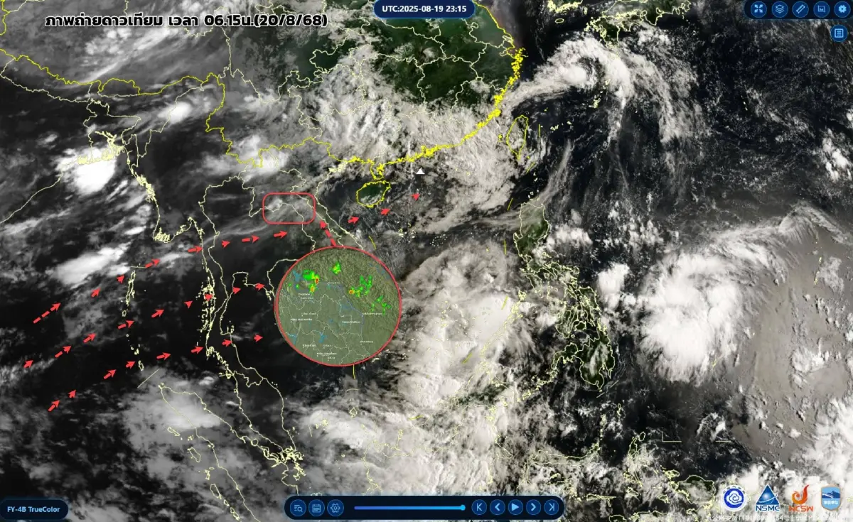ฟ้าโปร่งผิดปกติ กรมอุตุ เตือนสัญญาณมรสุม แรงทั่วไทย รับมือฝนถล่ม
