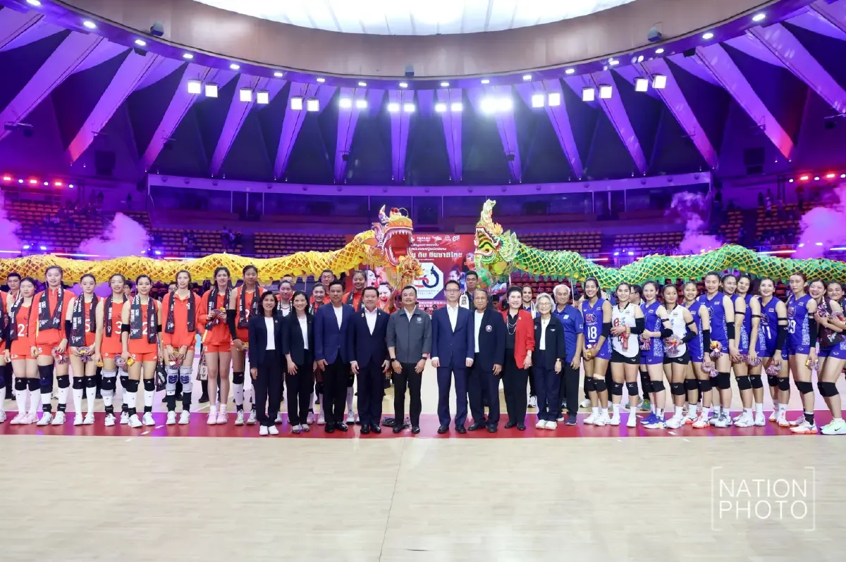 ชื่นมื่น! วอลเลย์บอลหญิงไทย พ่าย จีน 0-3 เซต เกมกระชับมิตรฉลอง 50 ปี