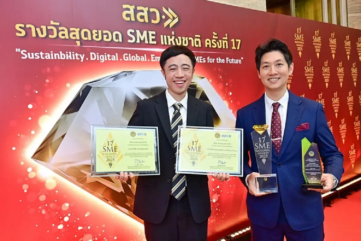'ฟาร์มหมอต้น' ตัวอย่าง 'เกษตรกรแนวหน้า' คว้ารางวัล SME ระดับชาติ