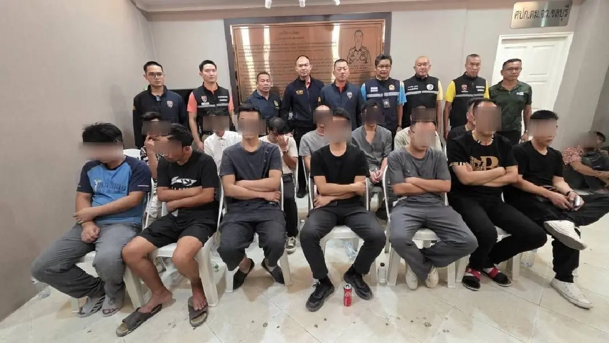 บุกจับ 14 จีน 12 เมียนมา คาไซต์งานก่อสร้างโรงแรมที่ชลบุรี