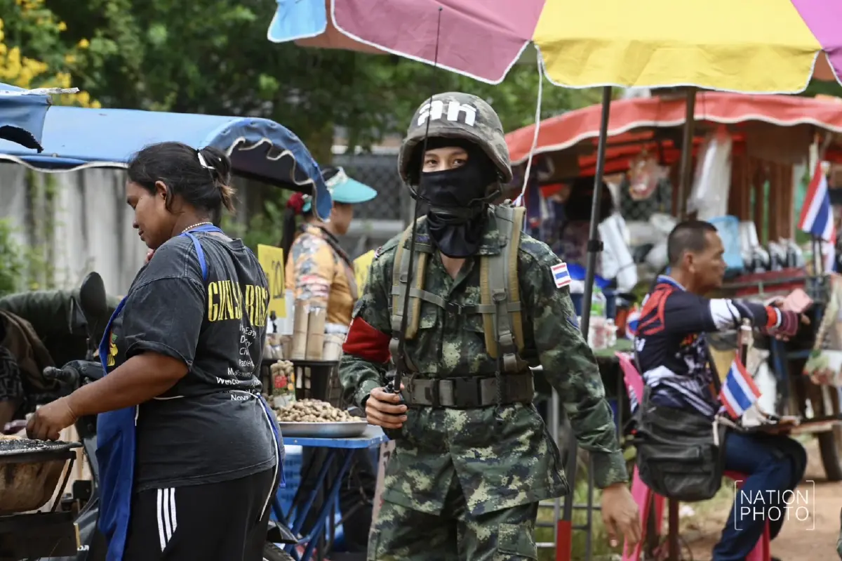 'กฎอัยการศึก' บ้านหนองจาน เช็กล่าสุด สดจากชายแดนไทย-กัมพูชา