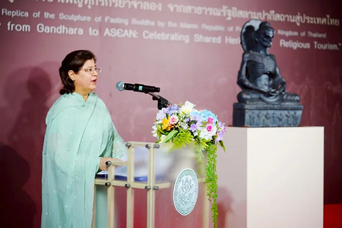 พระพุทธรูปปางบำเพ็ญทุกรกิริยาจำลอง เชื่อมสัมพันธ์การทูต 75 ปีไทย-ปากีสถาน