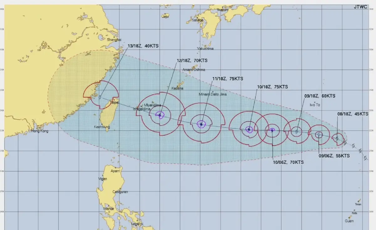 พบพายุลูกใหม่ ลูกที่ 11 แห่งปี พายุหมุนเขตร้อน โพดุล ในทะเลจีนใต้