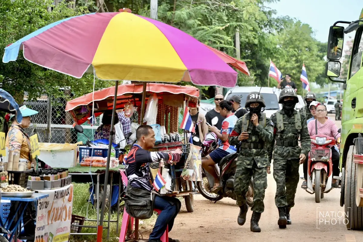 'กฎอัยการศึก' บ้านหนองจาน เช็กล่าสุด สดจากชายแดนไทย-กัมพูชา