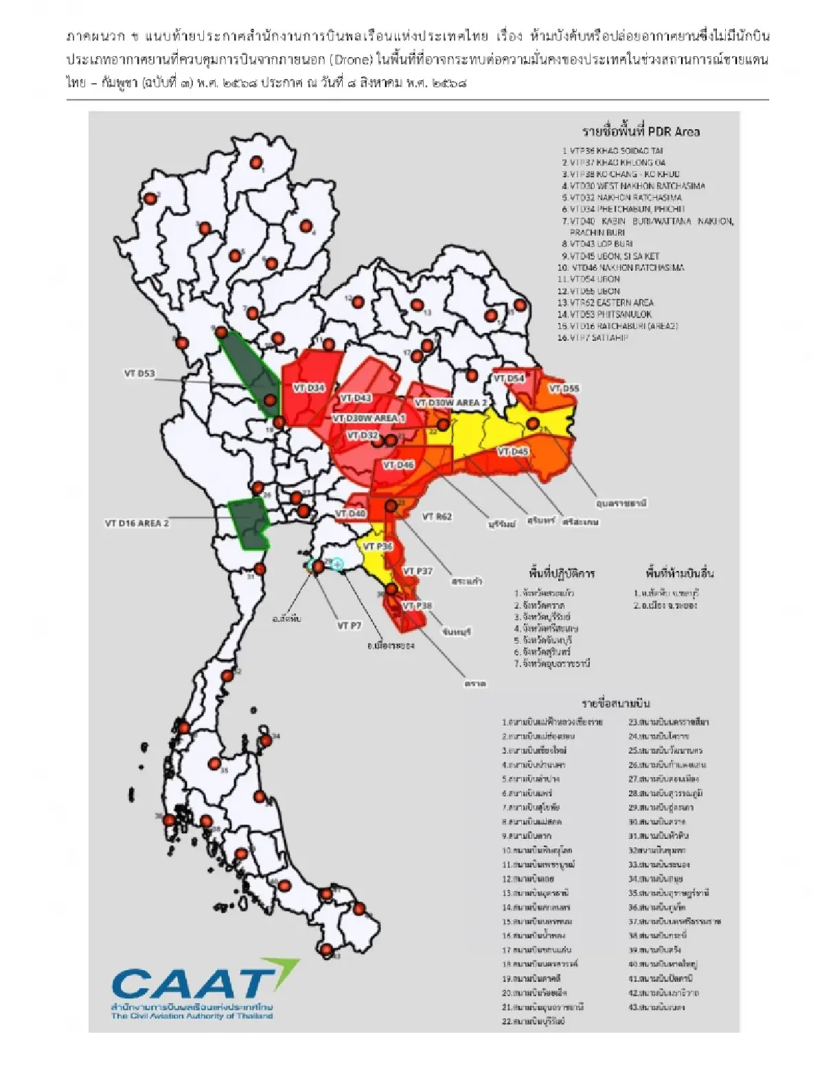 เปิดเงื่อนไขสำคัญ ผ่อนปรน 'โดรนเกษตร' ต้องแจ้งการบินล่วงหน้า