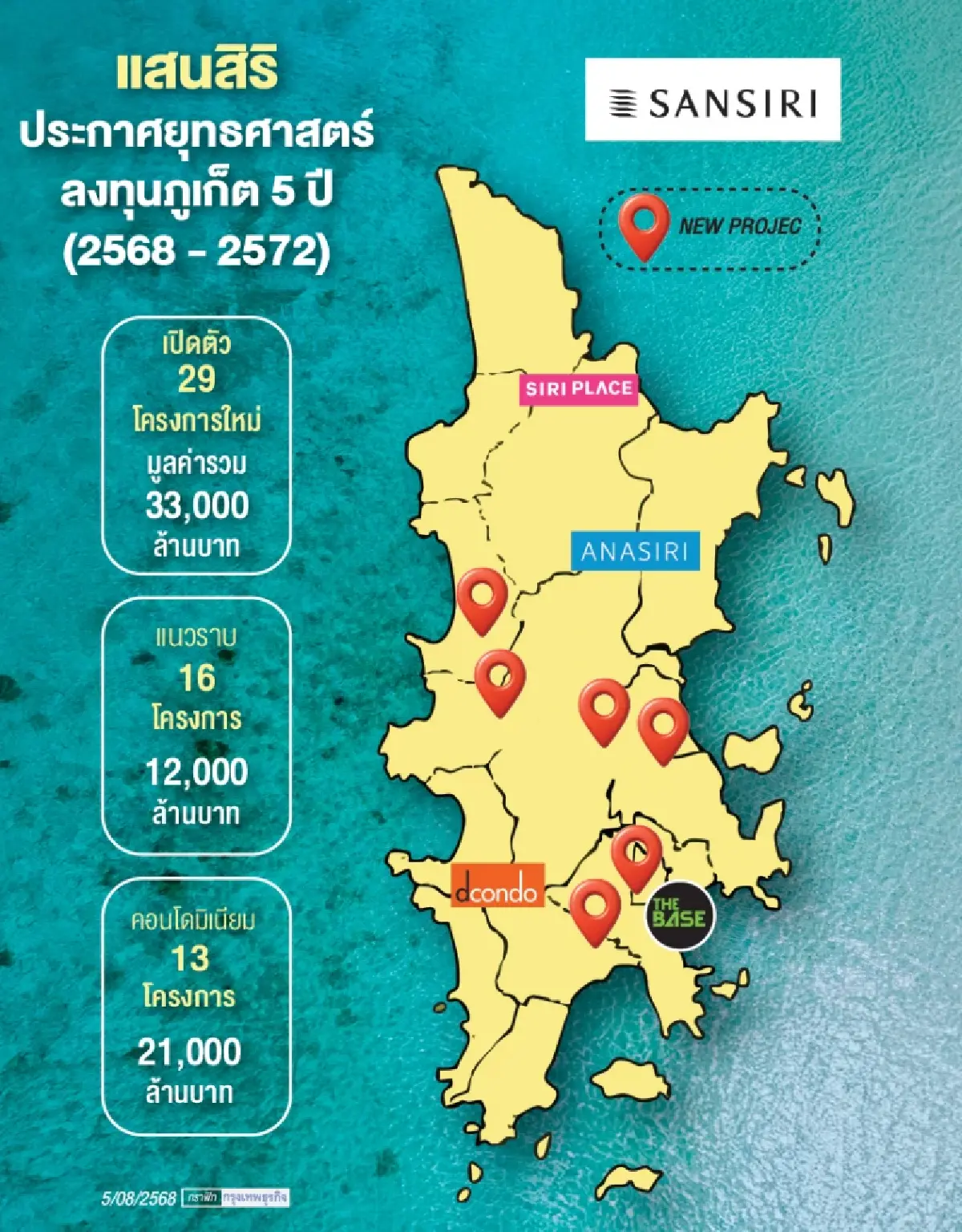 แสนสิริพลิกภูเก็ตฮับอสังหาเจาะดีมานด์‘อีลิทไทย-เวลธ์ทั่วโลก’