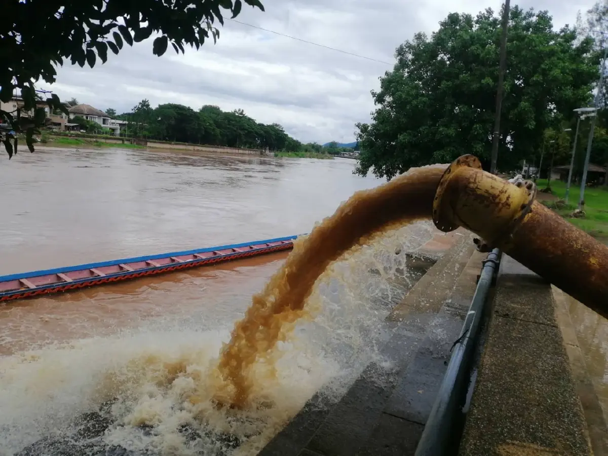 เขื่อนเจ้าพระยา ระบายน้ำ 1300 ลบ.ม./วินาที รับมวลน้ำเหนือไหลหลาก