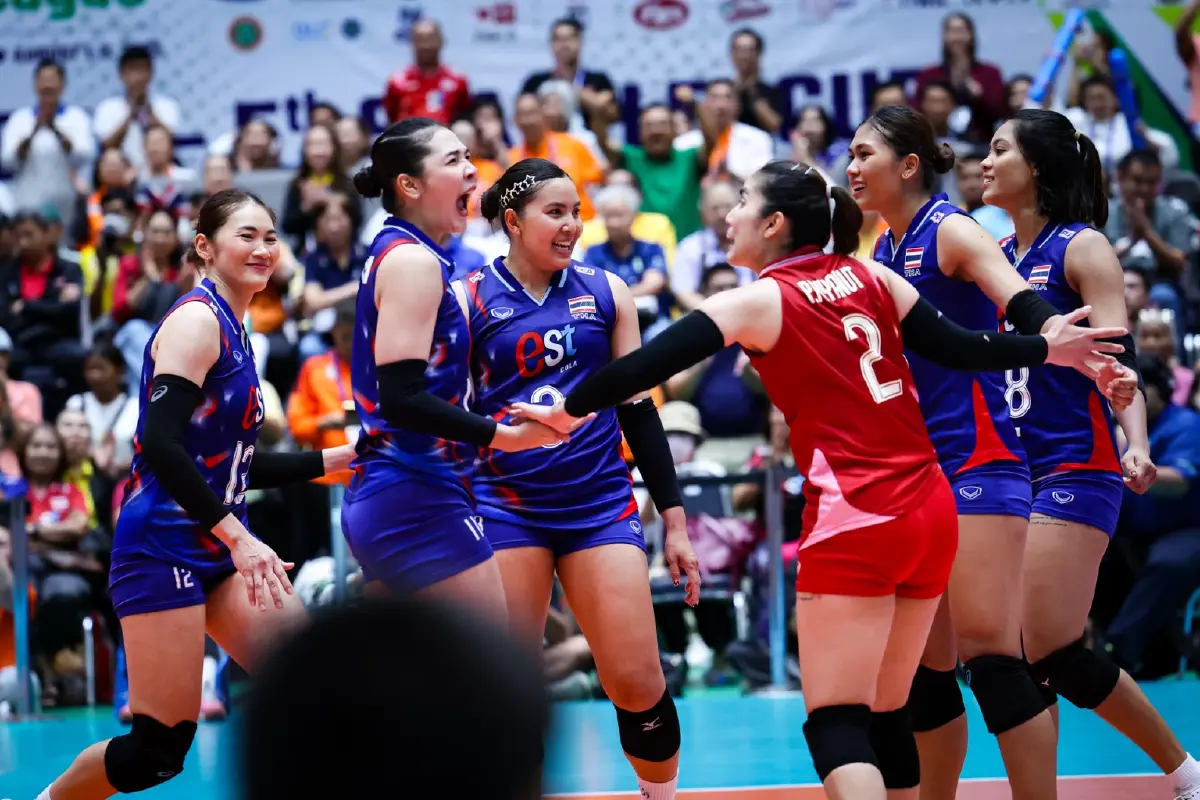 ถ่ายทอดสดวอลเลย์บอลหญิง ทีมชาติไทย พบ อินโดนีเซีย SEA V League 2025