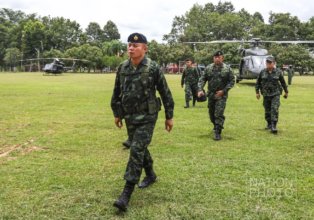 มทภ.2 ลงพื้นที่เยี่ยมทหารแนวหน้า มอบยันต์ หลวงปู่ศิลา บำรุงขวัญกำลังใจ