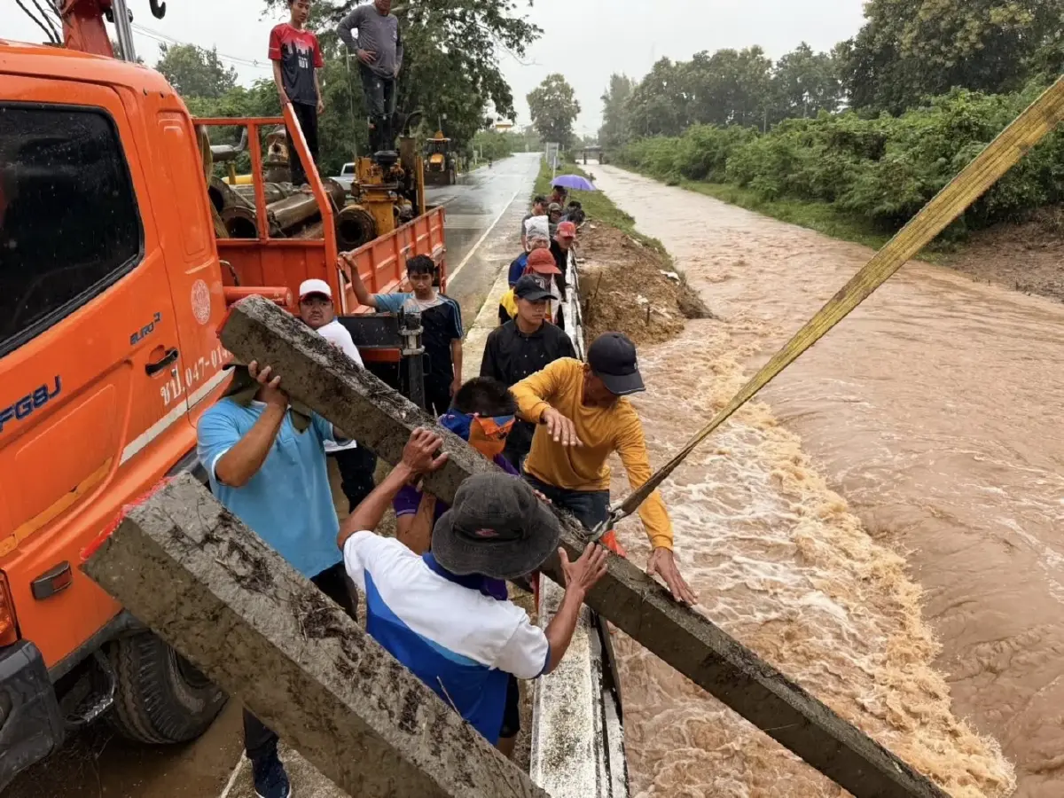 เขื่อนเจ้าพระยา ระบายน้ำ 1300 ลบ.ม./วินาที รับมวลน้ำเหนือไหลหลาก