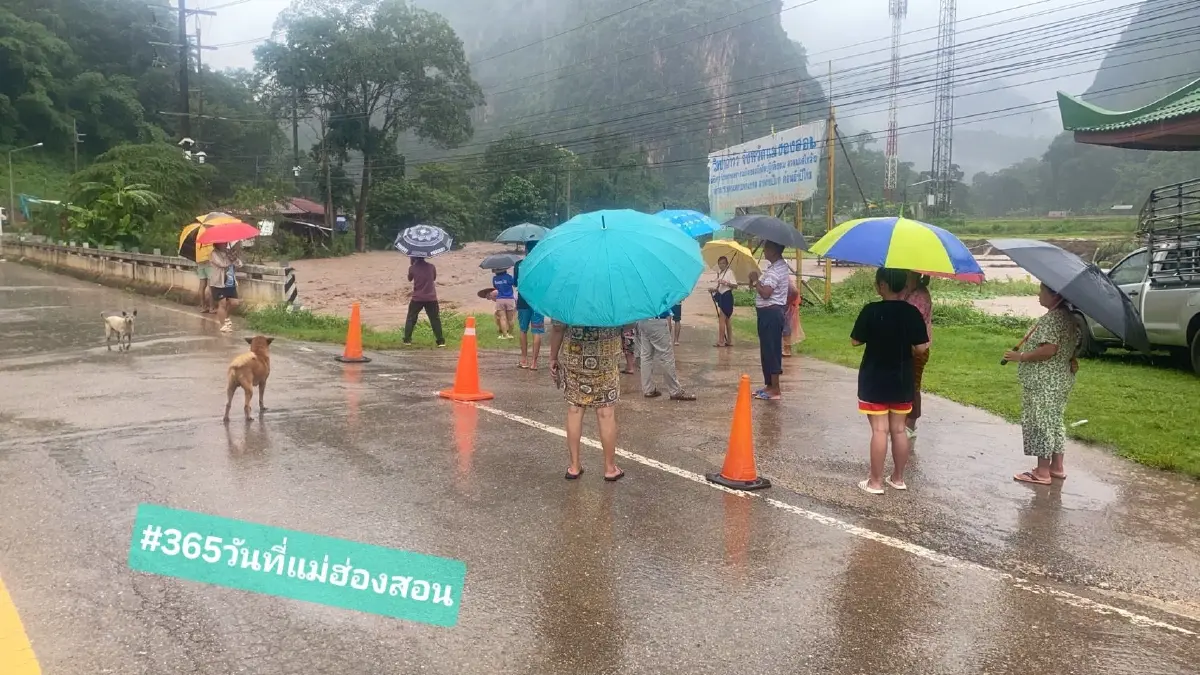 ด่วน น้ำท่วมแม่ฮ่องสอน น้ำป่าทะลักหลายจุด ระดับน้ำสูงเรื่อยๆ